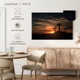 thumbnail image 5 of Elephant Stock Cross Silhouettes Wall Art - Horizontal Canvas Wall Art - Living Room Wall Decor - Religion And Spirituality Canvas - Blue And Orange Decor - 12" x 8", 5 of 8