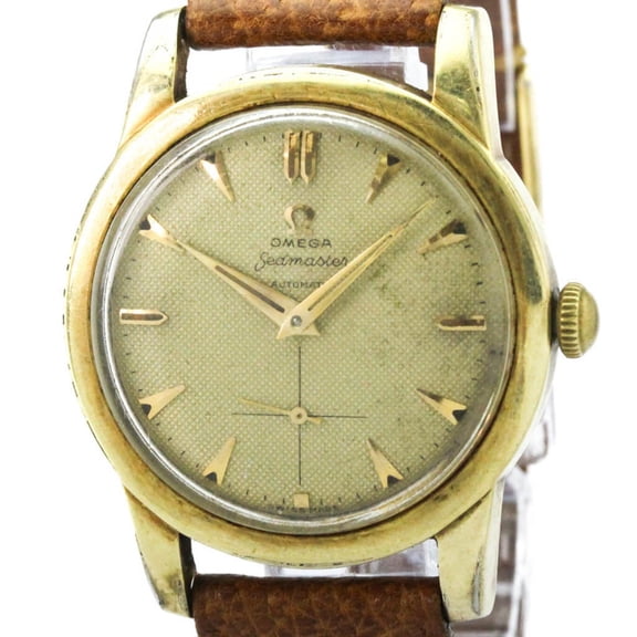 Pre-Owned OMEGA Seamaster Cal 344 Gold Plated Automatic Watch 2576.21 Vintage
