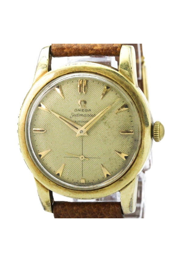 Pre-Owned OMEGA Seamaster Cal 344 Gold Plated Automatic Watch 2576.21 Vintage