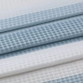 thumbnail image 4 of Dainty Home Waffle Weave Ombre Stripe Fabric Shower Curtain, 70 x 72 In Blue, 4 of 5