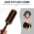 thumbnail image 5 of Pointed Tail Comb Roller Brush For Blow Drying Round Hair Hairbrush Combs Modeling Man Wooden, 5 of 6