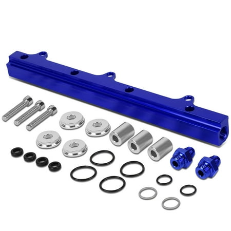 For 1990 to 2000 Integra / Civic Si / Del Sol / CR -V / Prelude Top Feed High Flow Fuel Injector Rail Kit (Blue) 92 93 94 95 96 97 98