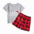 thumbnail image 3 of Pijamas familiares a juego de Navidad, conjunto de Pijamas cortos, Feliz Navidad, 3 of 3