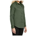 thumbnail image 4 of Yellow Rooster Womens Long Sleeve Easy Care Shirt Clover Green L, 4 of 6