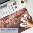 thumbnail image 2 of Floral Computer Mouse Mat,Japanese Cherry Blossom Sakura Tree Branch Soft Pastel Watercolor Mouse Pad with Rectangle Non-Slip Rubber Mousepad Large, Office Mouse Pad for Women Men Kid 31.5x15.7in, 2 of 7