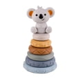 thumbnail image 2 of Anillos de apilamiento para bebés perfecl Juguete de mordedor Montessori con Koala, 2 of 8