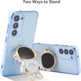 thumbnail image 3 of for Samsung Galaxy S23 Plus Case Cute 6D Astronaut Case with Stand Function Luxury Plating Case Cover Slim Fit Soft TPU Shockproof Bumper Protective Electroplated Case for Girls Boys,Blue, 3 of 12