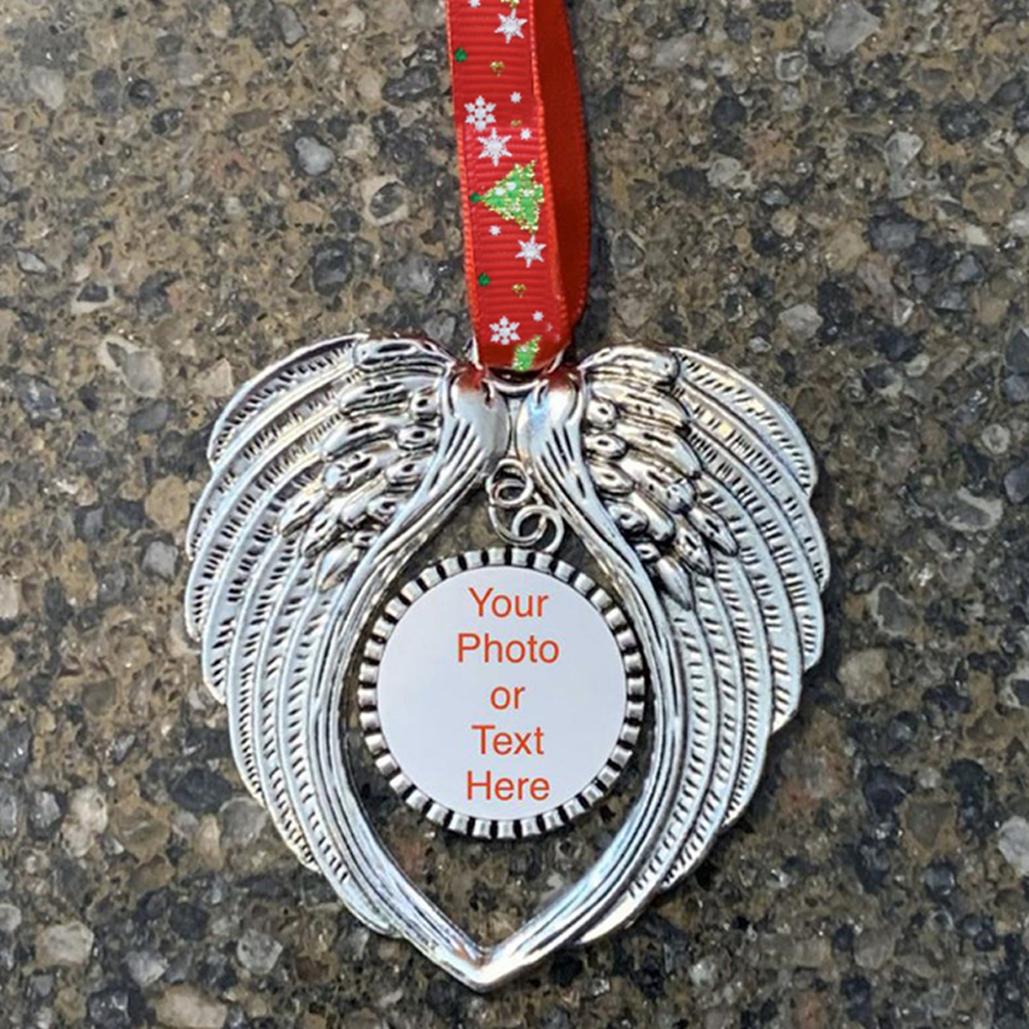 Christmas In Memory Angel Wing Photo Frame Props Decoration Xmas Tree Ornament - Walmart.com