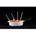 thumbnail image 4 of Tenedores de fruta desechables de presentación elegante, acabado de acero inoxidable para cócteles y postres, adorno de mesa conveniente para uso diario en el hogar, hermosos y prácticos utensilios, 4 of 4