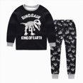 thumbnail image 2 of TOWED22 Infant Kids Toddler Girls Boys Soft Comfy Sleepwear Pajamas 2pcs Set Fall Winter 3 6 9 12 18 24 Months 2 3 4 5 6 7 8 9 Years(Black,3-4 Y), 2 of 6