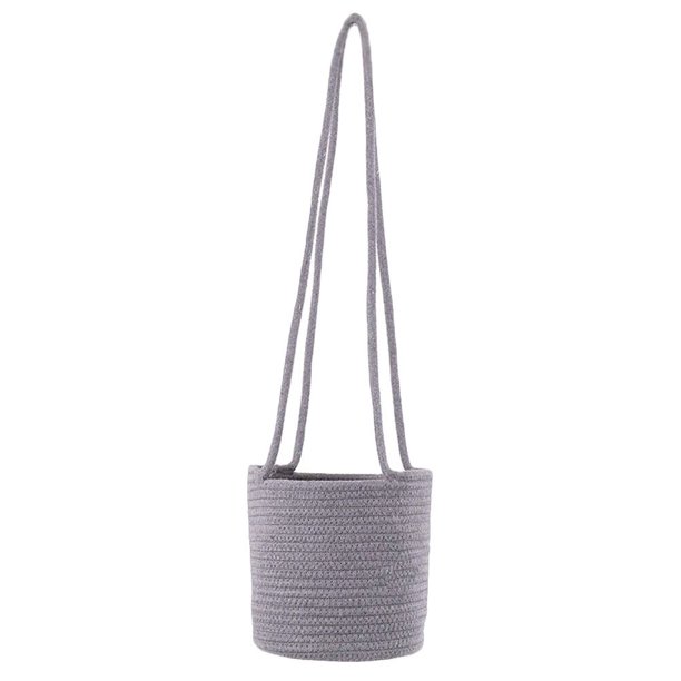 1 unid colgando cuerda plantador canasta jardinería planta verde maceta colgando cesta