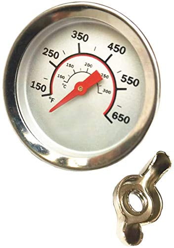 60℃-427℃ Barbecue BBQ Replacement Stainless Steel Thermometer Temperature Gauge