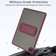 thumbnail image 2 of Dteck Slim Case for Samsung Galaxy Tab S10 FE 2025/ S9 FE 5G 10.9 Inch/ S9 11 Inch 2023  with Kickstand, Shockproof Cover with Frosted Back Shell, Winered, 2 of 6
