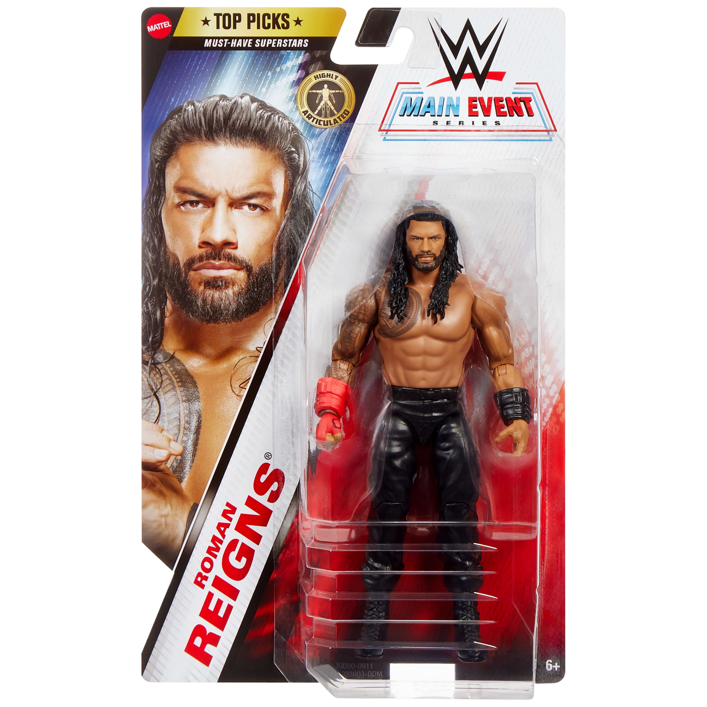 WWE-Main Event Series Roman Reigns-Figurine articulée de 15cm