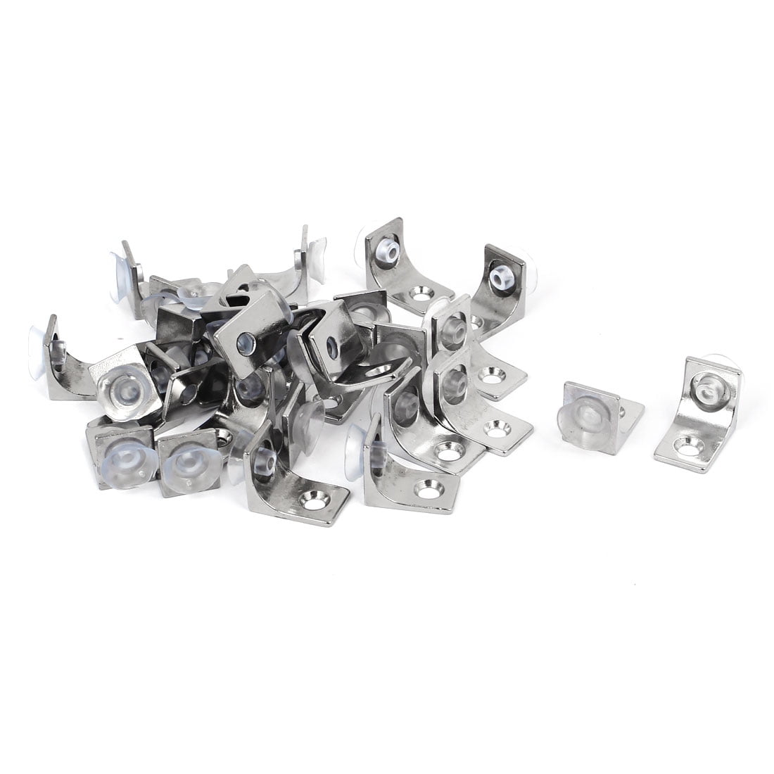 Glass Wood Panel Shelf Zinc Alloy Bracket Brace Holder Support 30PCS