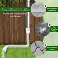 thumbnail image 4 of Belanttega 2-Pack White Adjustable Rain Gutter Extension Pipes Outdoor Downspout Drainage Kit Extends From 21 To 67 Inches Keep Your Home's Foundation Dry and Your Yard Flood-free, 4 of 6