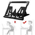 thumbnail image 3 of Soporte portátil Macarena para computadora portátil de aluminio Plegable Negro, 3 of 8