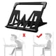 thumbnail image 3 of Soporte portátil Macarena para computadora portátil de aluminio Plegable Negro, 3 of 8