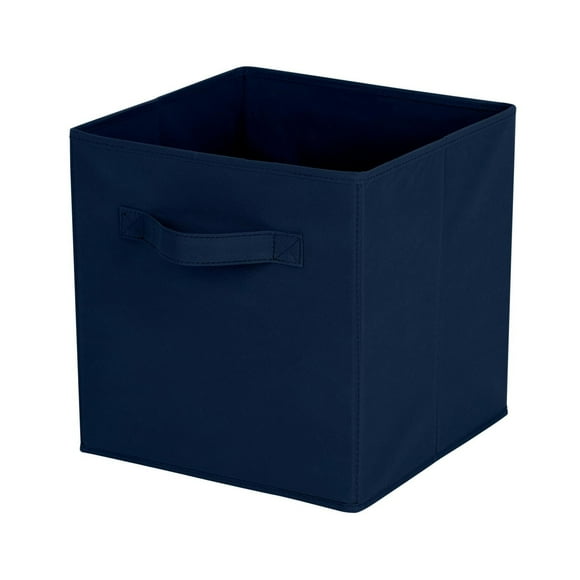 Mainstays panier de rangement en forme de cube, pliable, organisation de la maison, les principaux matériaux sont du tissu non usé et du papier cartonné, parfait pour la crèche, la salle de jeux, etc.