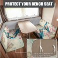 thumbnail image 2 of ZUXONGSY Peacock Peony Print RV Dinette Cushion Covers 4 Pcs Comfortable Camper Cushion Slipcover Stretchable Loveseat Sofa Chair Cover Furniture Protector for RV Camper Car Bench, 2 of 8