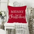 thumbnail image 2 of Red Christmas Pillow Cover 20x20 Inch for Christmas Decorations Merry Christmas Throw Pillow Covers Winter Holiday Cushion Case Decoration for Sofa Couch, 2 of 6