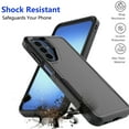 thumbnail image 5 of For Galaxy A17 5G 2025 Case ,Sturdy Phone Case for Galaxy A17 6.7 inch ,Tiflook Shockproof Protection Heavy Duty Armor Hard Plastic & Rubber Rugged Bumper 2-in-1 Case Cover ( Black ), 5 of 6