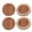 Brown, variant on 4Pcs Furniture Chair Wheel Stoppers Rubber Bed Frame Stopper Nonslip Fixed Chair Foot Pad Furniture Caster Cups