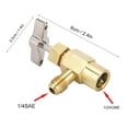thumbnail image 3 of EIMELI R134A Can  1/2ACME Self Sealing and Puncture Refrigerant Can Valve  Refrigerant Can Adapter  Refilling Tool for Automotive Air Conditioning Systems, 3 of 7
