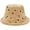 Khaki, variant on Reversible Bucket Hat Unisex Vintage Polka Dot Wide Brim Fisherman Cap Women Double Sided Wear Lambs Wool Winter Hats
