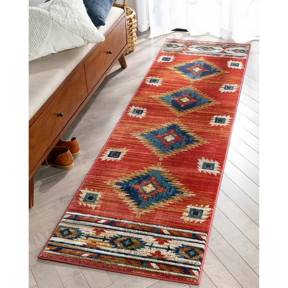 Well Woven Lizette Crimson Traditional Medallion Rug (2'7" x 9'10" Runner)
