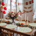 thumbnail image 5 of Sage Green Spring Floral Round 13 Inch Placemats Set of 4, Elegant Farmhouse Flowers Birds Watercolor HeatResistant Non Slip Place Mats for Dining Table, Wipeable Kitchen Table Mats for Housewarming, 5 of 9