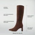 thumbnail image 6 of BURUDANI Women Chunky Block-Heel Square-Toe Knee-High Tall Boots Side-Zip Fashion Boots, 6 of 7
