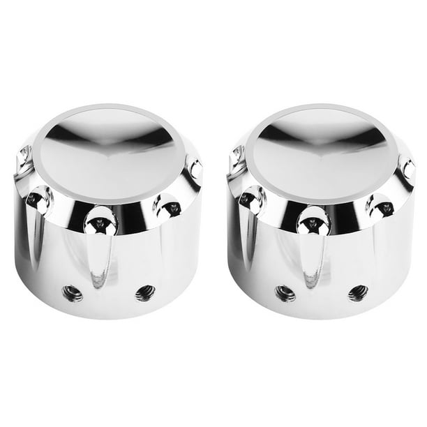 Cubierta del eje delantero CNC, 2 piezas Tapa de cubierta del eje delantero de motocicleta de aluminio CNC Cubierta de calavera del eje delantero Características líderes en su clase