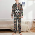 thumbnail image 2 of WWE Hooded Union Suit Pajama Soft Comfy PJs Sleepwear, 2 of 7