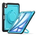 thumbnail image 2 of XYX Case for iPad Air 11 Inch M3 2025/M2 2024 (7th/6th Gen) with Rotating Stand, Shoulder Strap, 2in1 Shockproof Cover, Sky Blue, 2 of 7