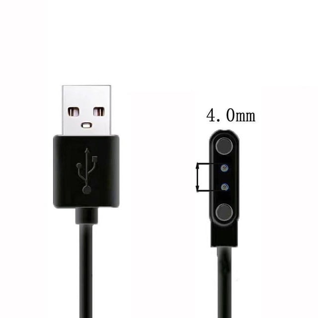 Yimiti High-Quality Magnetic Charging Cable For Q12 Kids Smartwatch,2Pin 4.0Mm
