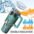 thumbnail image 5 of OBREWU Australian Shepherd Floral Tumbler with Handle and Lid,Australian Shepherd Floral 40oz Double Wall Vacuum Insulated Tumbler,Cups Gift for Women and Men, 5 of 7