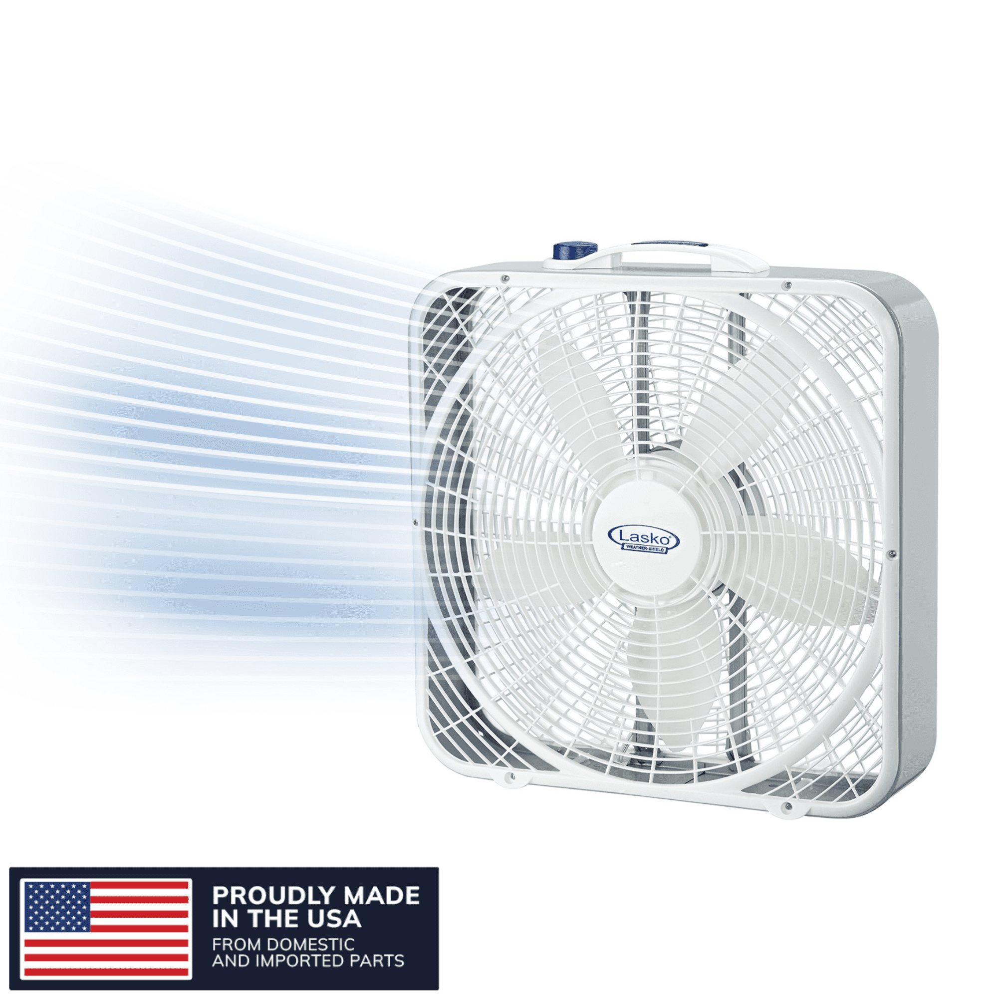 Lasko Weather Shield 20" 3-Speed Weather-Resistant Motor Box Fan 3720