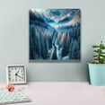 thumbnail image 4 of Epic Graffiti 'Winter Road In Mountains' by Rey Klimt Canvas Wall Art, 12" x 12", 4 of 8