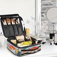 thumbnail image 5 of FORMRS Travel Makeup Bag Large Capacity Train Case Cosmetic Organizer with Adjustable Dividers, Goldfish Bowl, 5 of 8