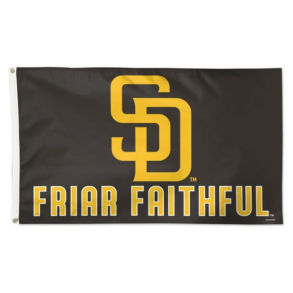 WinCraft San Diego Padres 3' x 5' Single-Sided Deluxe Team Slogan Flag