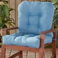 thumbnail image 6 of Greendale Home Fashions Outdoor Tufted 42'' x 21'' Chair Cushion, Denim, 6 of 9