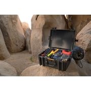 Pelican Vault V550 Equipment Case with Foam, Crushproof, Dustproof, Weather-Resistant, 4 Layers of Foam, 4 Push Button Latches - Black