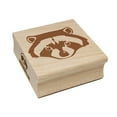 thumbnail image 1 of Raccoon Trash Panda Head Square Rubber Stamp Stamping Scrapbooking Crafting - Medium 1.75in, 1 of 7