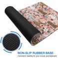 thumbnail image 6 of Long Mouse Pads for Desk,Poodle Dog and Flower Floral Desk Mats on Top Of Desks, Desk Mouse Pad Extra Large with 3mm Non-Slip Base and Stitched Edge for Gaming,Office,Work,Home 31.5"x15.7", 6 of 6