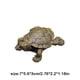 thumbnail image 5 of Monstrate Estatua de tortuga, pequeña, accesorios para el hogar de larga duración, decoración de escritorio divertida, ahorro de espacio, Artesanía, 5 of 6