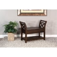 thumbnail image 2 of Pemberly Row Farmhouse 28" Wood Accent Bench with Storage in Tobacco Leaf, 2 of 7