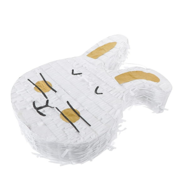 LOLIPPYY White Rabbit Shape Easter Pinata Decor Perfect for Celebrations and Decorations 16 Inches