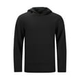 thumbnail image 6 of Balaclava Hoodie Men Relaxed Fit Wind Resistant Athletic Long Sleeve Sweatshirt Solid Color Hoodies Men, 6 of 9