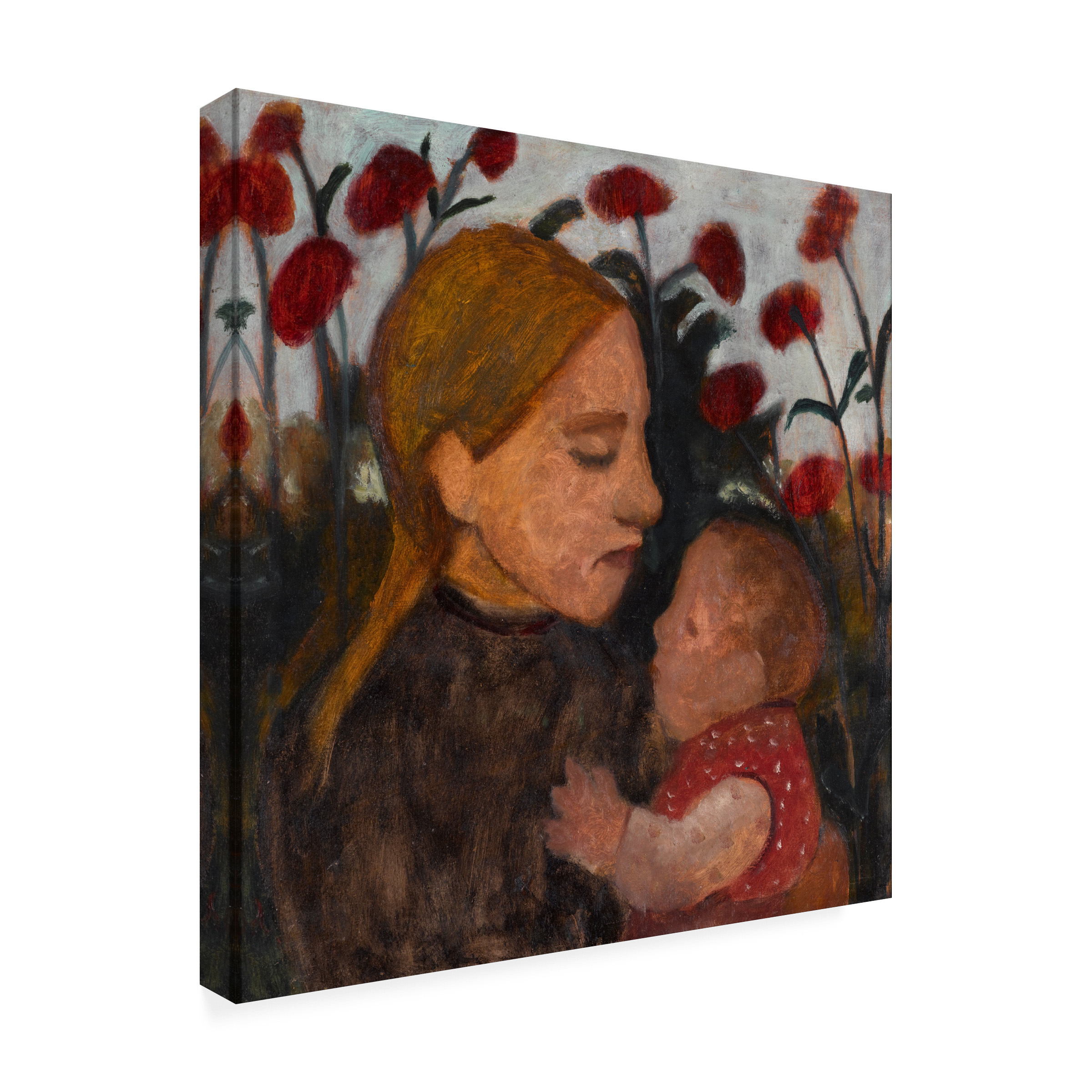 Paula Modersohn Becker 'Girl With Child' Canvas Art